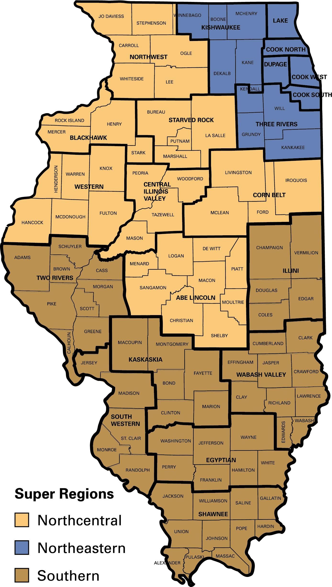 Regions In Illinois Map What Is Iasa? / Iasa Regions And Maps